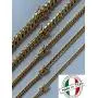 Solid 925 Sterling Silver - 14k Gold Plated - Miami Cuban Link Chain Or Bracelet - Box Lock Cuban Link 4-10.5mm - Italy Mens Necklace