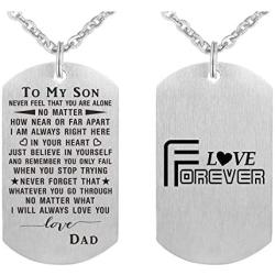 ABBNT Boys Necklace Gifts for Son from Mom Dad