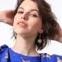Gmillions Exaggerated Luxury Sun Moon Stars Drop Earrings Rhinestone Earrings for Women Jewelry Vintage Statement Earrings