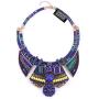 Chunky Bib Statement Torque Choker Bohemia Indian African Egypt Magnetic Clasps Multi Layers Tribal Necklaces. Fashion Jewelry Sets Collar Best Friend Gift Box for Women.