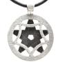 Trilogy Jewelry Pewter Double Pentagram Wiccan Pagan Pendant on Leather Necklace