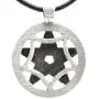 Trilogy Jewelry Pewter Double Pentagram Wiccan Pagan Pendant on Leather Necklace