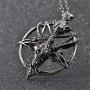 Vintage Sheep Head Skull Pendant Necklace, AILUOR Fashion Women Mens Stainless Steel Round Rams Goat Head Argali Necklace Jewelry