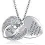 Jesse Ortega Angel Wing Urn Necklace for Ashes Mom Dad Grandma Cremation Jewelry Keepsake Memorial Pendant, I Used to Be His Angel Now Hes Mine Jesse Ortega Angel Wing Urn Necklace for Ashes Mom Dad Grandma Cremation Jewelry Keepsake Memorial Pendant, I Used to Be His Angel Now Hes Mine