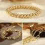 ÌF ME 9 PCS Chain Bracelets Set for Women Adjustable Fashion Paperclip Link Beaded Italian Cuban Chunky Flat Cable Chain Bracelets Jewelry for Women Girls Gift ÌF ME 9 PCS Chain Bracelets Set for Women Adjustable Fashion Paperclip Link Beaded Italian Cuban Chunky Flat Cable Chain Bracelets Jewelry for Women Girls Gift
