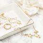 Pisces Zodiac Necklace and Bracelet, Astrology Jewelry Set for Women (2 Pieces)