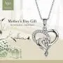 SUPRAONE Forever Love Heart Women Necklace 925 Sterling Silver White Gold Plated Birthstone Pendant Necklaces for Women Mom Wife with 5A Cubic Zirconia Valentines Jewelry Gift Birthday Gift SUPRAONE Forever Love Heart Women Necklace 925 Sterling Silver White Gold Plated Birthstone Pendant Necklaces for Women Mom Wife with 5A Cubic Zirconia Valentines Jewelry Gift Birthday Gift