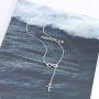 Olbye Cross Drop Necklace Silver Infinity Necklace Choker Everyday Necklace Jewelry for Women and Girls