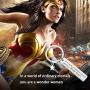 MAOFAED Girl Power Diana Prince Gift Girlfriend Gift Wife Gift Inspirational Gift Movie Lover Gift Movie Inspired Keychain Gift For Fans