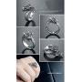 Vintage Dragon Open Rings Mens Retro Personality Index Finger Domineering Ring for Boys Student