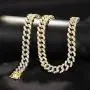Bling Iced Out Diamond Cuban Link Chain Hip Hop Silver Gold Chunky Chains and Bracelets for Men Women 16 18 20 24 / 7 8 9 Inches Bling Iced Out Diamond Cuban Link Chain Hip Hop Silver Gold Chunky Chains and Bracelets for Men Women 16 18 20 24 / 7 8 9 Inches
