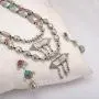 Zephyrr Afghani/Turkish Necklace Earrings Set Silver Tone Casual Daily Wear Statement Jewelry for Women JAN-1976 Zephyrr Afghani/Turkish Necklace Earrings Set Silver Tone Casual Daily Wear Statement Jewelry for Women JAN-1976