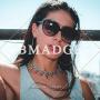 Bmadge Punk Leather Choker Necklace Layered Silver Lock and Key Pendant Chunky Chain Necklaces Spike Letter Chain Jewelry for Women and Girls