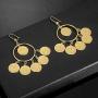 Islam Muslim Ancient Coins Earrings Gold Color Arab Money Sign Turkish Earring Middle Eastern Oman Jewelry