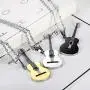 MONALLY Guitar Necklace for Men Women Hip Hop Music Style Stainless Steel Guitar Pendant Jewelry Gifts MONALLY Guitar Necklace for Men Women Hip Hop Music Style Stainless Steel Guitar Pendant Jewelry Gifts