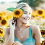 Bolelis 925-Sterling-Silver Sunflower Urn-Pendant-Necklace - Necklace Memorial Ashes,Forever in My Heart Pendant Jewelry for Women,Funnel Filler Kit(Chain 18''+2'')