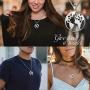 beautlace World Map Necklace Silver/18K Gold/Black Gun Plated Geometric Globe Earth Wanderlust Pendant Round Coin World Continents Travel Gifts for Men and Women