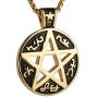 HZMAN Supernatural Devils Trap Symbol Sigil Stainless Steel Pendant Necklace Pentagram Anti Possession