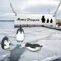 ENSIANTH Mama Penguin Necklace Sweet Family Mama Penguin Jewelry for Mother Wife ENSIANTH Mama Penguin Necklace Sweet Family Mama Penguin Jewelry for Mother Wife