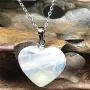 Heart Moonstone Pendant Necklace, Natural Moonstone Jewelry For Woman Lady Blue Light Crystal 15x6mm Beads 925 Silver Chains AAAAA Heart Moonstone Pendant Necklace, Natural Moonstone Jewelry For Woman Lady Blue Light Crystal 15x6mm Beads 925 Silver Chains AAAAA