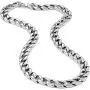 Urban Jewelry Mens Powerful Stainless Steel Chain Necklace Ultra Thick Wide (Silver,11 mm Width, 19,21,23 Inches)