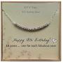 EFYTAL 18th Birthday Gifts for Girls, Sterling Silver Necklace, 18 beads for 18 Year Old Girl, Jewelry Gift Idea