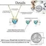 Swarovski Crystal Heart Pendant Necklace Earrings for Women 14K Gold Plated Hypoallergenic Jewelry Set Swarovski Crystal Heart Pendant Necklace Earrings for Women 14K Gold Plated Hypoallergenic Jewelry Set