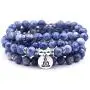 Self-Discovery Natural 108 Mala Beads Bracelet Necklace Meditation Jewelry with Yoga Charm