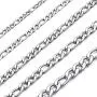 MOWOM Silver Gold Black Color Cuban Link Chain Necklace Water Resistant Mens Stainless Steel Necklace for Women Boys Kids Thin Figaro Necklace Chain with Gift Bag (3.0-8.5mm Wide, 14-36 Inches Long) MOWOM Silver Gold Black Color Cuban Link Chain Necklace Water Resistant Mens Stainless Steel Necklace for Women Boys Kids Thin Figaro Necklace Chain with Gift Bag (3.0-8.5mm Wide, 14-36 Inches Long)