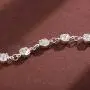 Zehory Boho Layered Crystal Choker Necklace Silver Long Tassel Pendant Y Necklaces Chain Jewelry Adjustable for Women and Girls