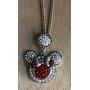 Snap Jewelry Red Minnie Mouse with Silver Plated Bow fits 18-20mm Standard Size Ginger Style Charms My Prime Gifts