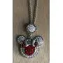 Snap Jewelry Red Minnie Mouse with Silver Plated Bow fits 18-20mm Standard Size Ginger Style Charms My Prime Gifts