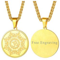 FaithHeart Buddha Necklace Yogi Jewelry Customize Available, Stainless Steel/Sterling Silver Gotama Siddhattha Head Women Men Buddhism Lotus Pendant Necklace (Send Gift Box)