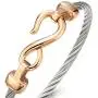COOLSTEELANDBEYOND Stainless Steel Infinity Love Bangle Bracelet for Women and COOLSTEELANDBEYOND Stainless Steel Infinity Love Bangle Bracelet for Women and