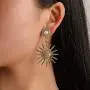 ONLYJUMP Fashion Sun Star Earrings Set for Women Girls Unique Bohemian Vintage Sumflower Shape Pearl Dangle Drop Statement Ear Jewellery