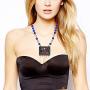 Sansar India Navratna Pendant Indian Necklace Jewelry for Girls and Women 1577