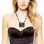 Sansar India Navratna Pendant Indian Necklace Jewelry for Girls and Women 1577