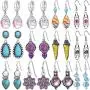 12 Pair Crystal Drop Dangle Earrings for Women Girls Fashion Jewelry Cubic Zirconia Teardrop Earrings Set Birthday Christmas Gifts 12 Pair Crystal Drop Dangle Earrings for Women Girls Fashion Jewelry Cubic Zirconia Teardrop Earrings Set Birthday Christmas Gifts