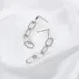 BELUCKIN Chain Link Dangle Stud Earrings Statement Minimalist Jewelry BELUCKIN Chain Link Dangle Stud Earrings Statement Minimalist Jewelry