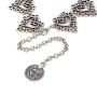 Chargances Fashion Women Heart Choker Bohemia Silver Choker Necklace for Women Personalize Heart Choker Delicate Choker Chain Jewelry for Women and Girls