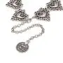 Chargances Fashion Women Heart Choker Bohemia Silver Choker Necklace for Women Personalize Heart Choker Delicate Choker Chain Jewelry for Women and Girls