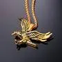 U7 Men Stainless Steel/18K Gold Plated Chain Cool King of The Sky Hawk Eagle Pendant Necklace U7 Men Stainless Steel/18K Gold Plated Chain Cool King of The Sky Hawk Eagle Pendant Necklace