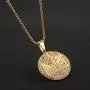 AsAlways Gold-Plated Stainless Steel Pendant Religious Jewelry Iced-Out CZ Jesus Face Pendant The Last Supper