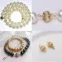 Necklace Spacer Clasp, Locking Magnetic Clasps,Jewelry Bracelet Connectors for Bracelet Necklace Jewelry Crafts,Lantern Shape Design (2 Pack)