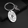 Daughter Son Gifts Keychain from Mom Dad- Birthday Christmas Day Present to Teen Girls- I Will Love You Forever -Family Pendant Charm Mothers Day Wedding for Mama Gifts Graduation