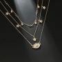 Fdesigner Layered Choker Stars Evil Eyes Necklace Pendant Chain Bohemian Collar Crystal Necklaces Jewelry for Women Girls (5)