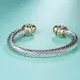 UNY Fashion jewelry Brand Cable Wire Retro Antique Bangle Elegant Beautiful Valentine Mothers day Gift UNY Fashion jewelry Brand Cable Wire Retro Antique Bangle Elegant Beautiful Valentine Mothers day Gift