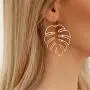Coconut Palm Leaf Earrings Tropical Monstera Leaf Dangle Drop Earrings for Women Girls Jewelry Decor Coconut Palm Leaf Earrings Tropical Monstera Leaf Dangle Drop Earrings for Women Girls Jewelry Decor
