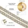 JINAO 10MM 18k Gold Plated Iced out Jumbo Square Sparkling Cluster Cubic Zirconia Tennis Link Chains for Men JINAO 10MM 18k Gold Plated Iced out Jumbo Square Sparkling Cluster Cubic Zirconia Tennis Link Chains for Men