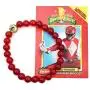 HAN CHOLO Mighty Morphin Power Rangers | Red Ranger Power Bead Bracelet HAN CHOLO Mighty Morphin Power Rangers | Red Ranger Power Bead Bracelet